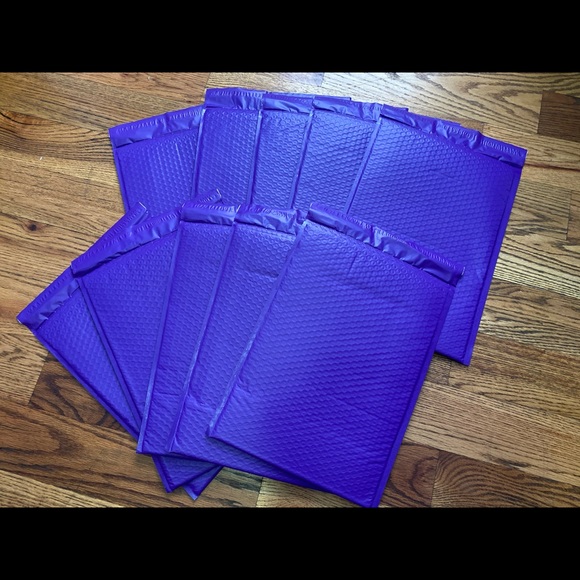 10cts XL Purple poly bubble mailers (10.5” x 16”) - Picture 3 of 4